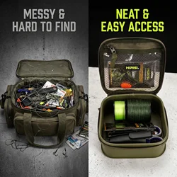 Hirisi estuche de pesca impermeable EVA rígido para aparejos