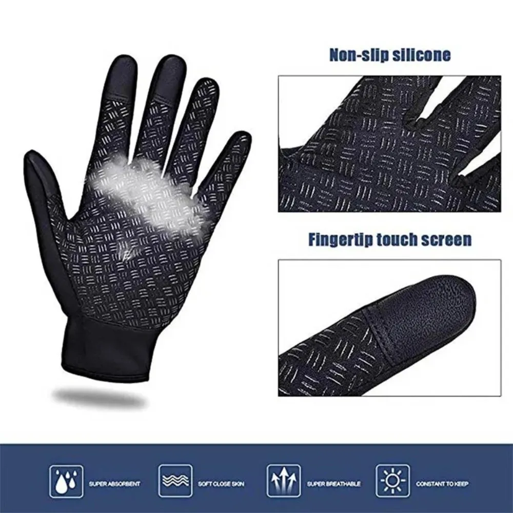 Guantes de invierno impermeables a prueba de viento con pantalla táctil - imagen 5