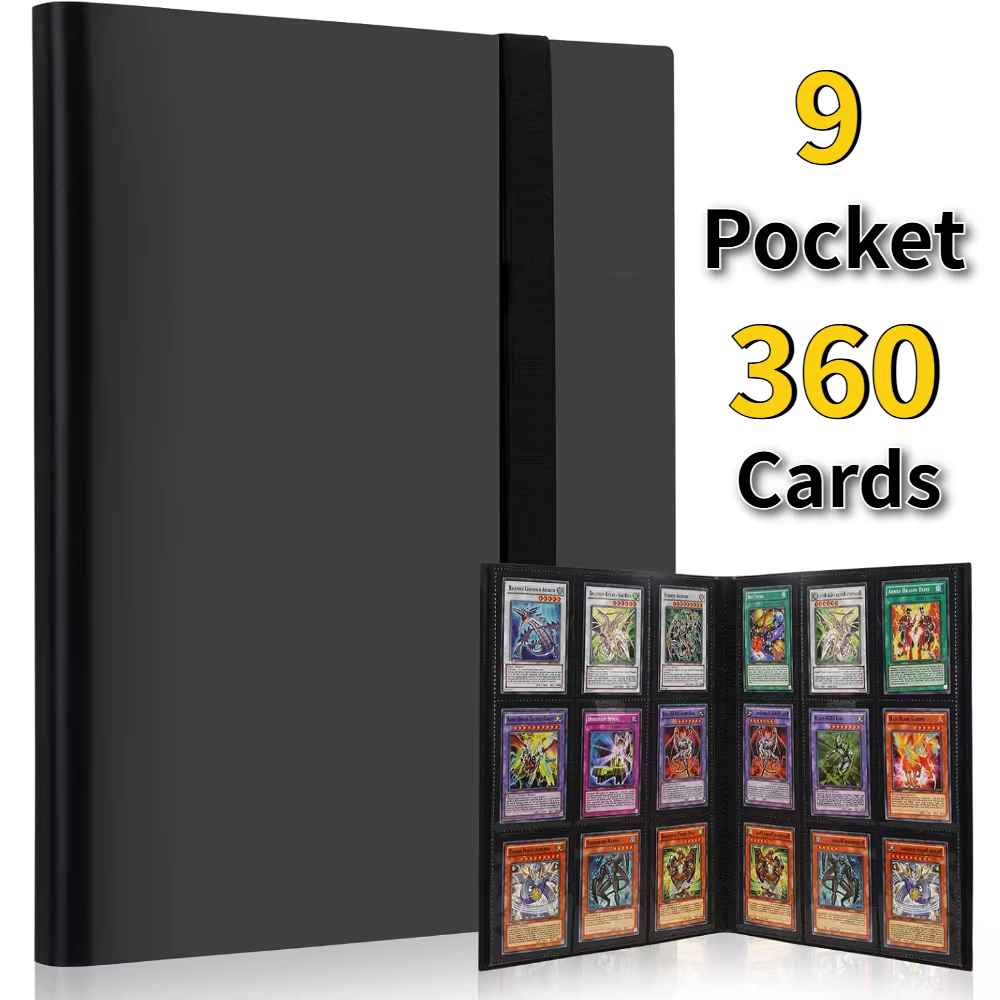 Carpeta álbum 9 bolsillos carga lateral para TCG Yugioh MTG