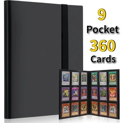 Carpeta álbum 9 bolsillos carga lateral para TCG Yugioh MTG