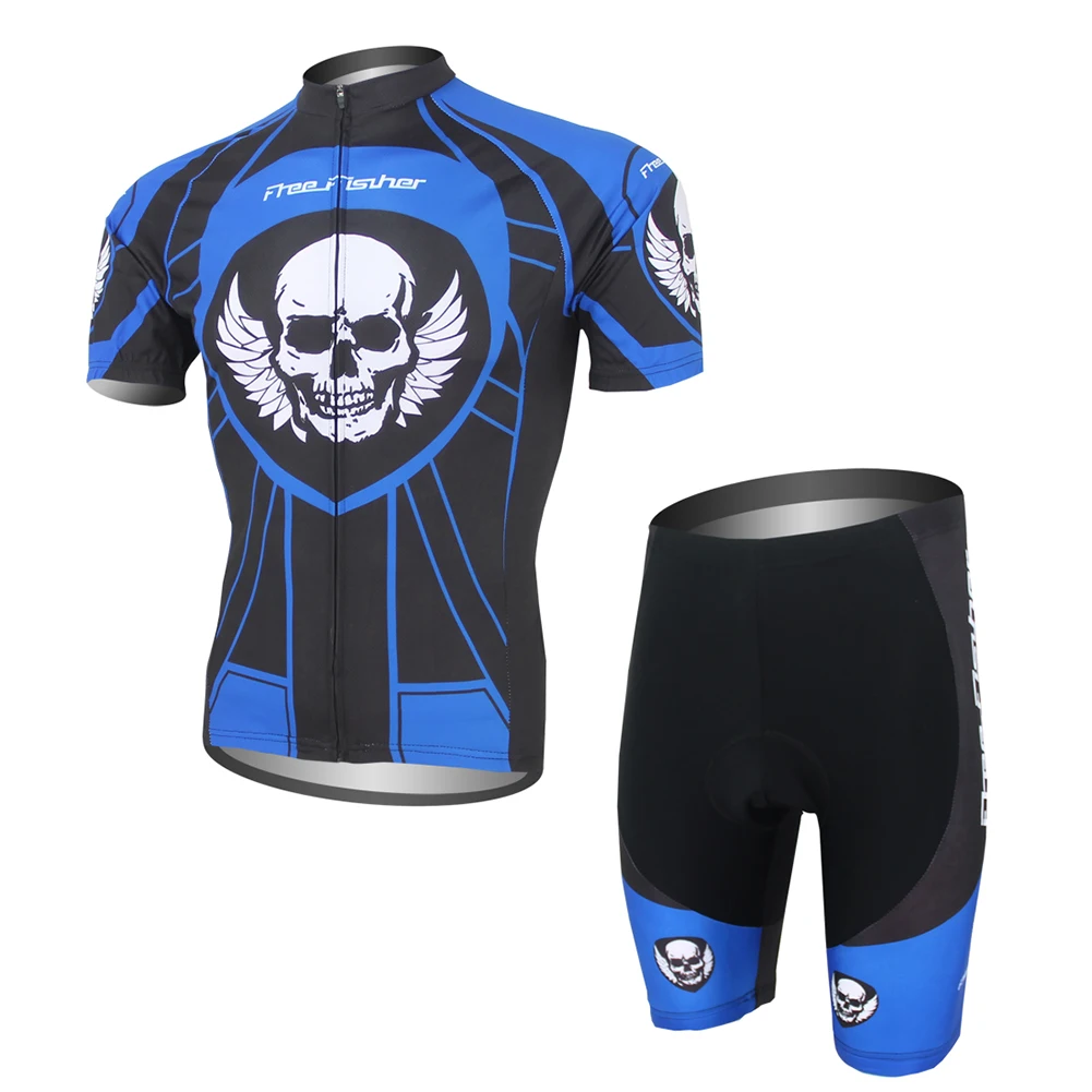 Conjunto maillot y culotte de ciclismo con gel, secado rápido - imagen 2