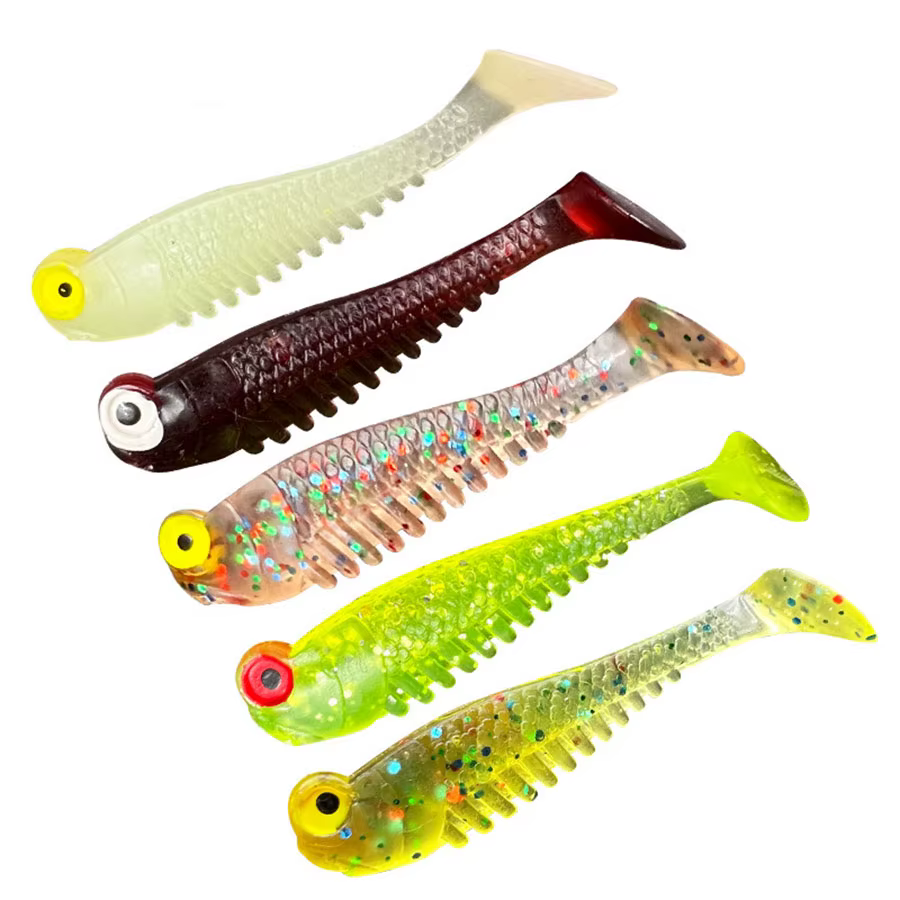 Cabezas plomadas jig head 7 cm y 5,5 cm para vinilos - imagen 2
