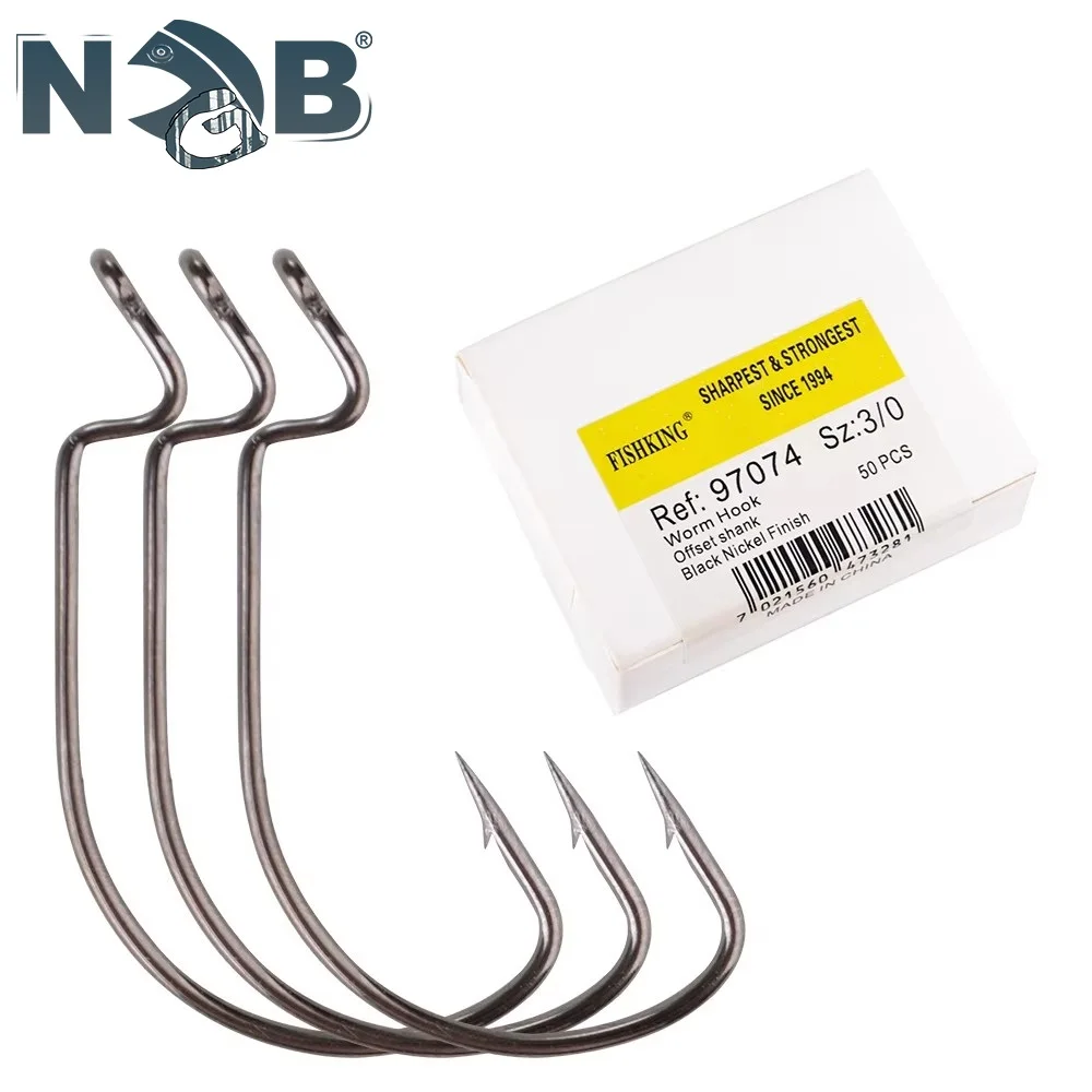 NGB Jig Head – Anzuelo níquel negro vástago compensado anillado carpa
