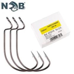 NGB Jig Head – Anzuelo níquel negro vástago compensado anillado carpa