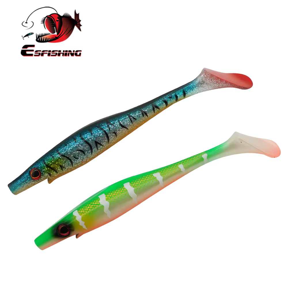 ESFISHING Swimbait Hog Shad – Señuelo blando para lucio