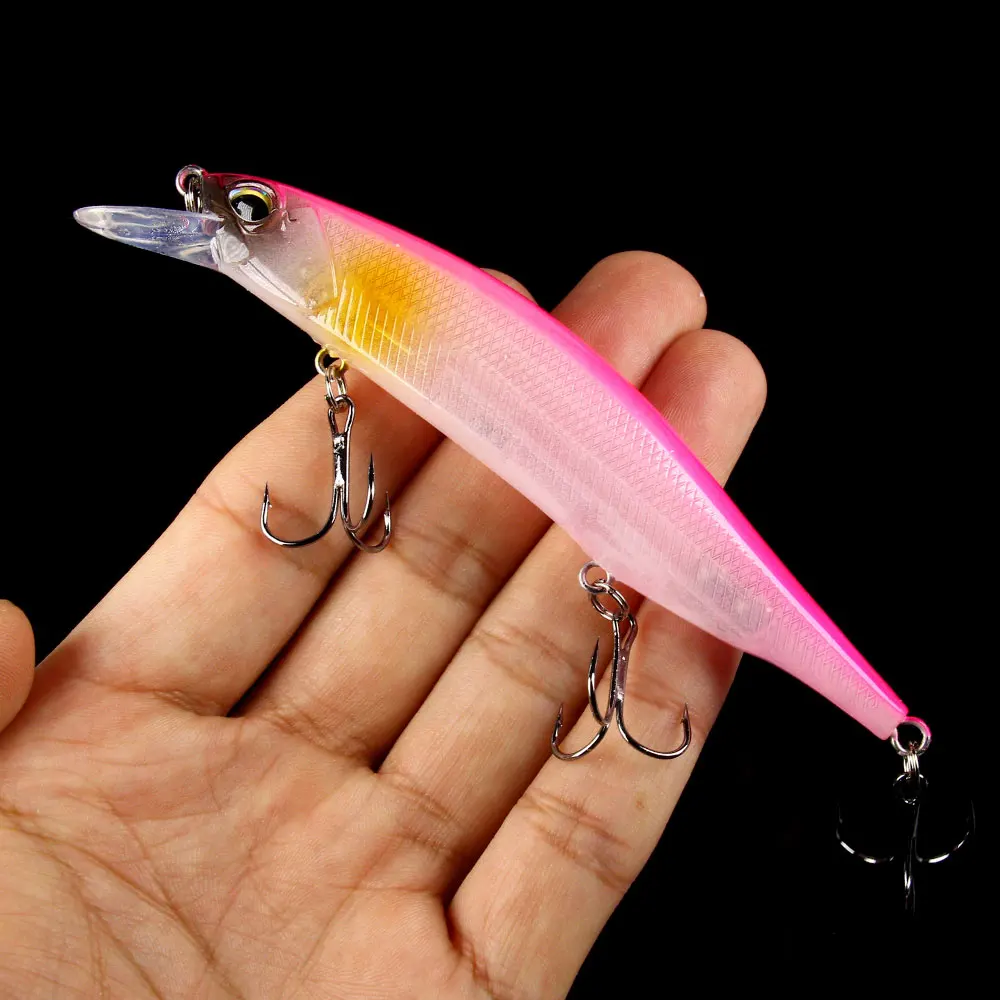 Jerkbait minnow con ojos 3D para lubina - imagen 5