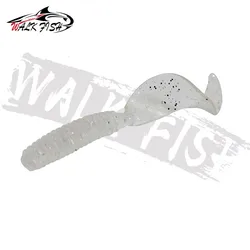 WALK FISH señuelo vinilo cola larga aroma a sal para carpa y lubina