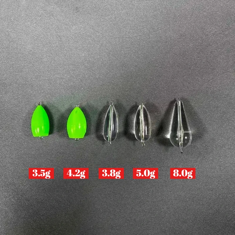 Set de 5 piezas para pesca con señuelos