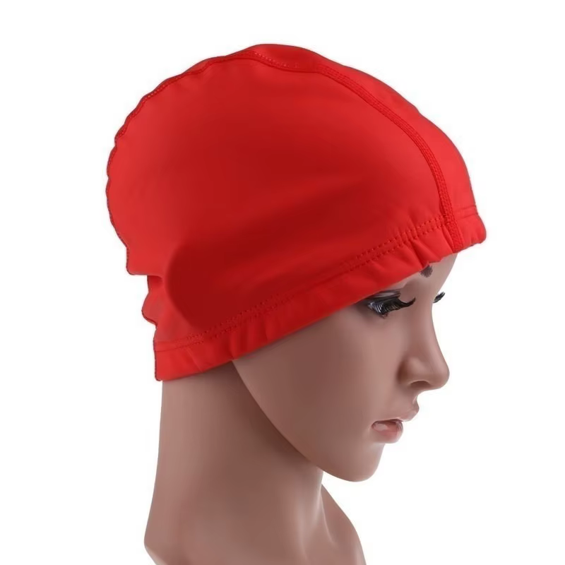 Gorro de Natación Elástico Unisex – Color sólido impermeable para adultos - imagen 5