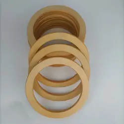 Asas Redondas de Madera para Bolsos Artesanales