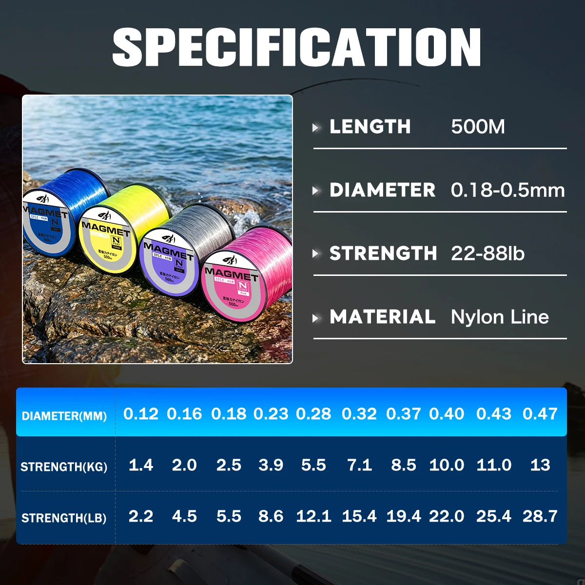 Monofilamento de nailon Thornsline MAGMET – alta resistencia - imagen 5