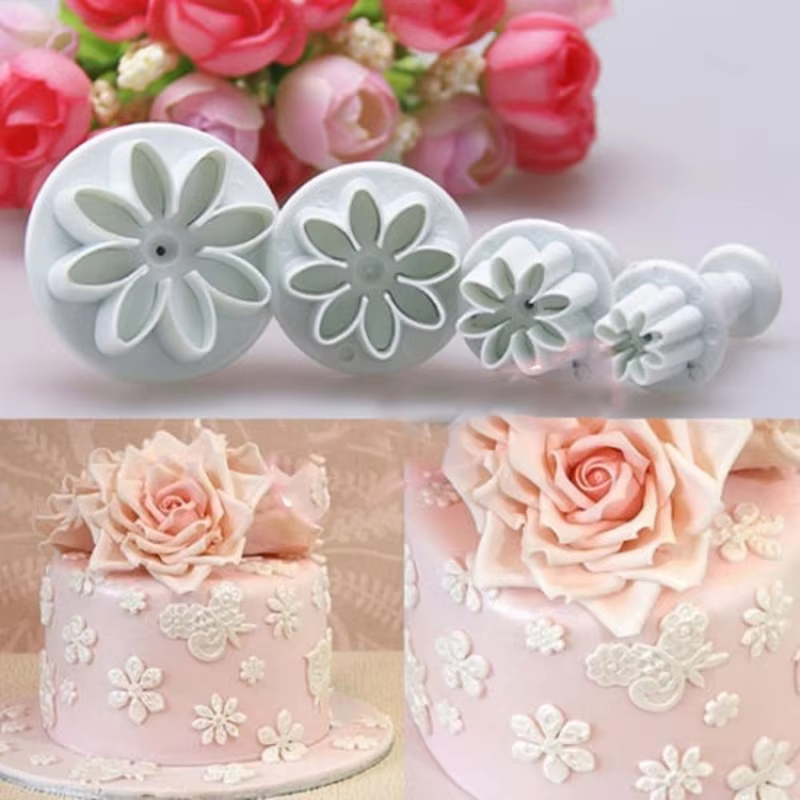 Cortadores galletas margarita girasol para fondant pastelería - imagen 2