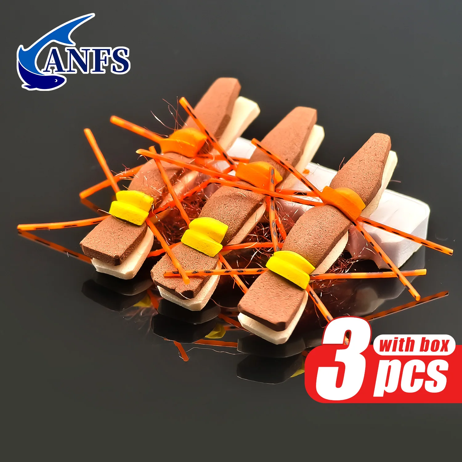 ANFS Moscas Secas de Espuma atadas a mano para trucha - imagen 4