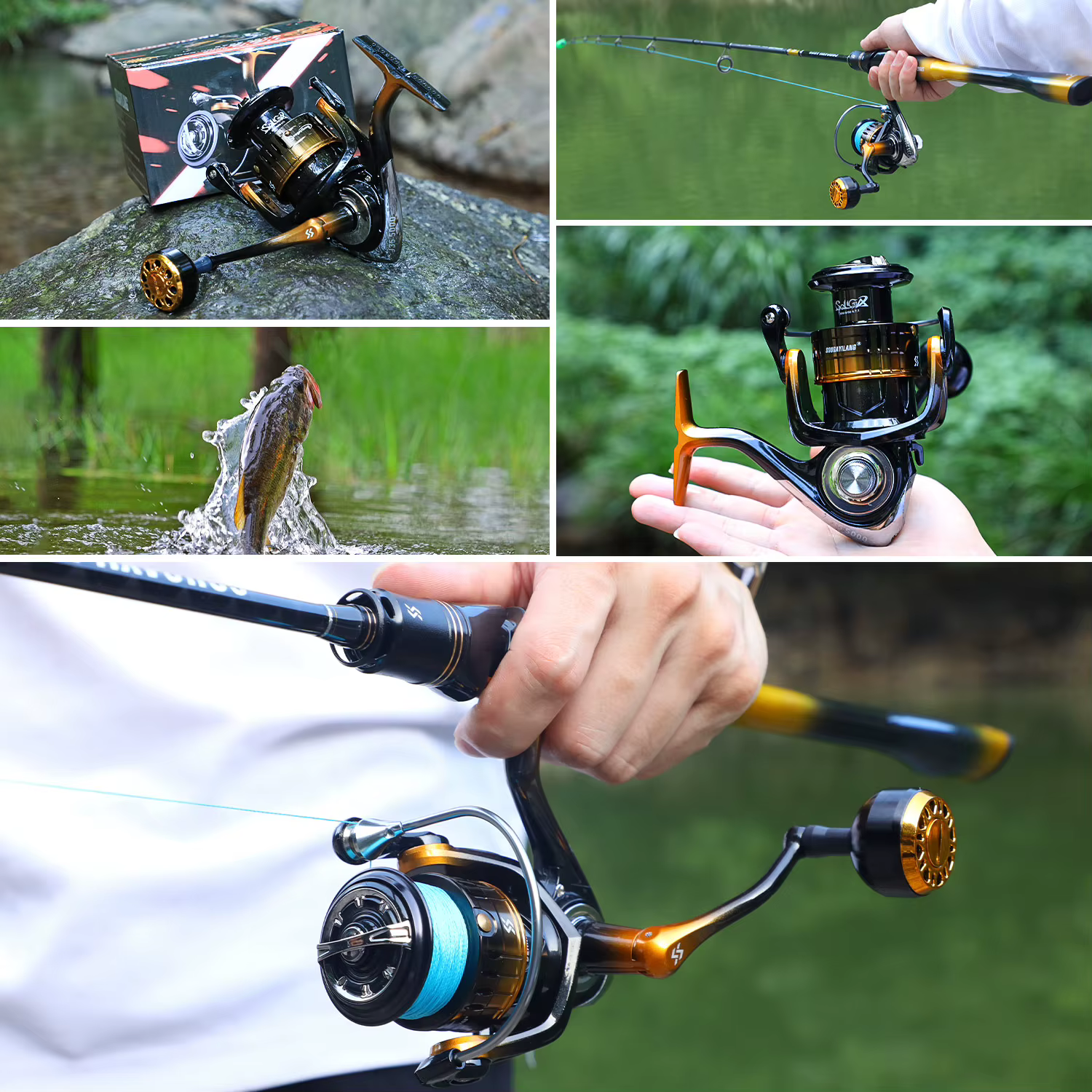Carrete Spinning Sougayilang – 10kg arrastre, agua dulce y salada - imagen 4