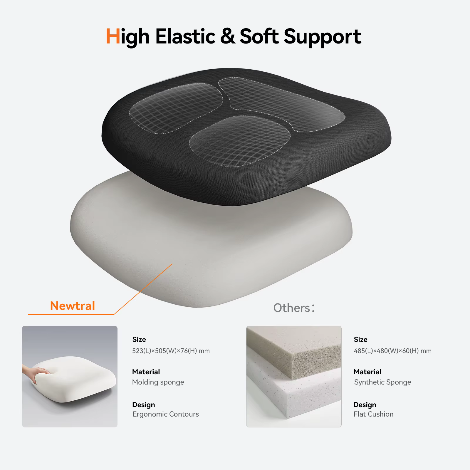 Silla Ergonómica NEWTRAL con Respaldo Automático y Lumbar Adaptativo - imagen 3