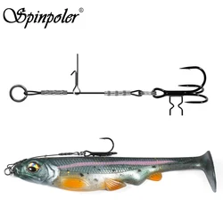 Anzuelos Stinger Spinpoler para Lucio y Lubina – Rig T-treble para Vinilo