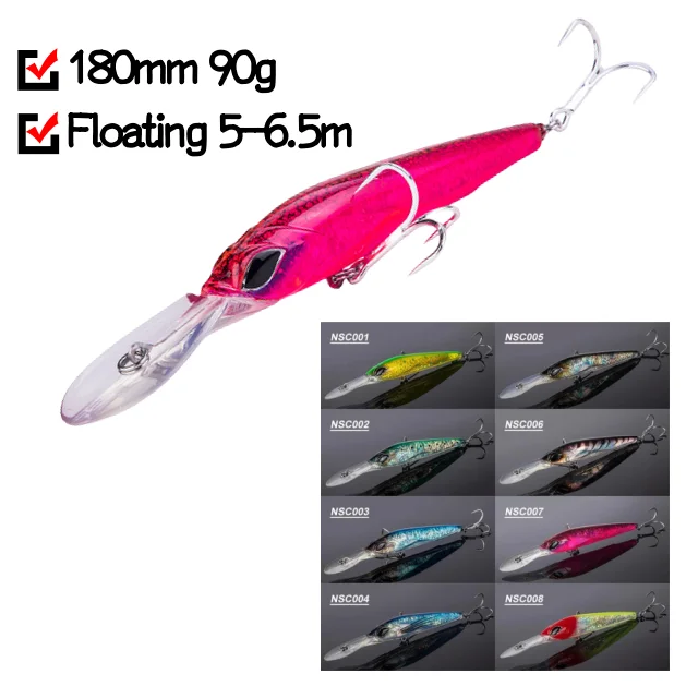 Detalle del señuelo minnow NOEBY
