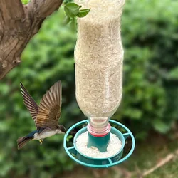 Comedero Colgante Portátil Verde Oscuro para Pájaros