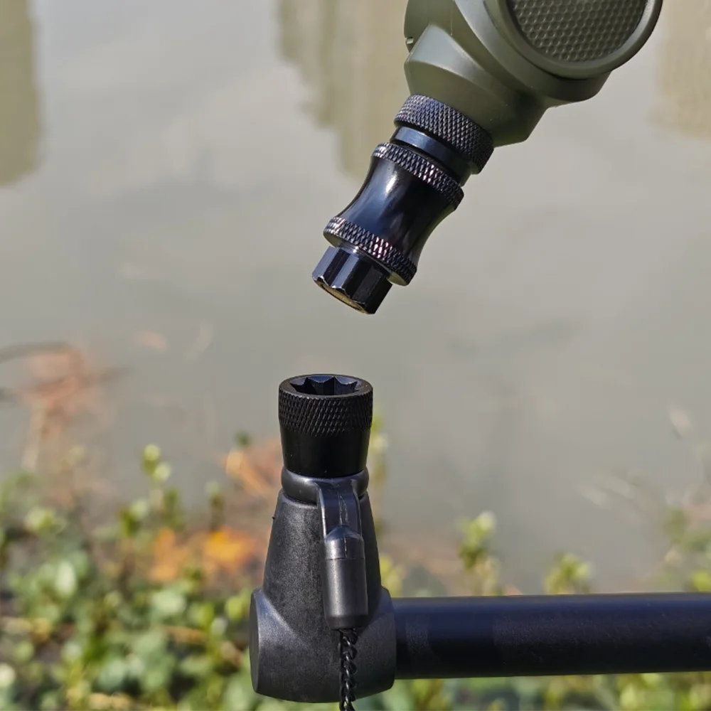 Hirisi AQ216 adaptador cambio rápido en aluminio para alarmas de pesca - imagen 5