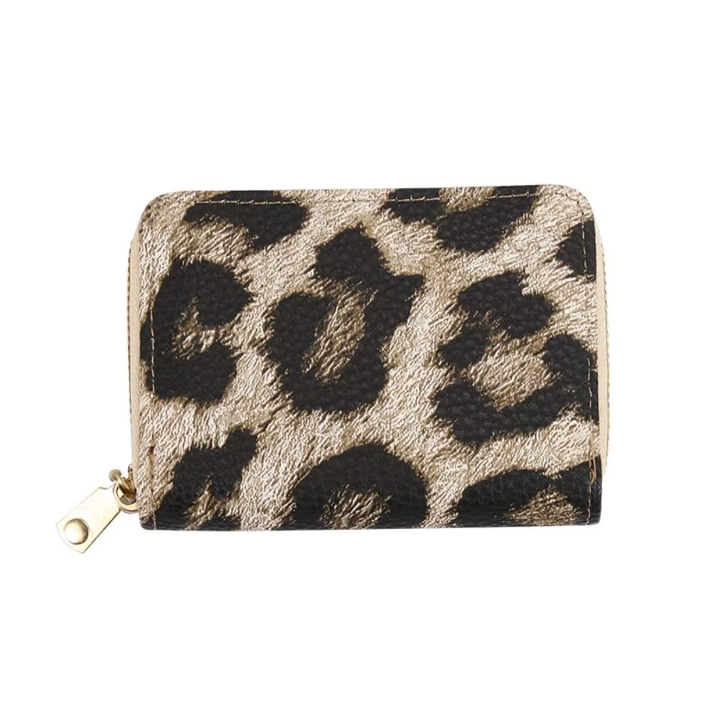 Cartera de Mujer Cuero PU Estampado Leopardo con Cremallera - imagen 4