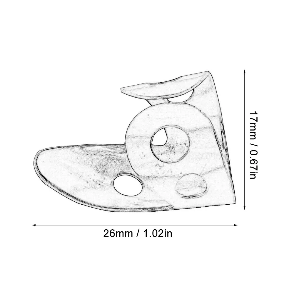 Púas para dedos ajustables de metal y celuloide plateadas y negras - imagen 5