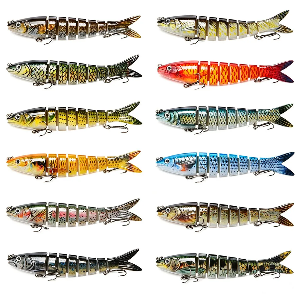 Señuelo multiarticulado en colores vivos