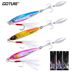 Goture Señuelo Jig Metálico para Pesca desde Costa - Cola giratoria