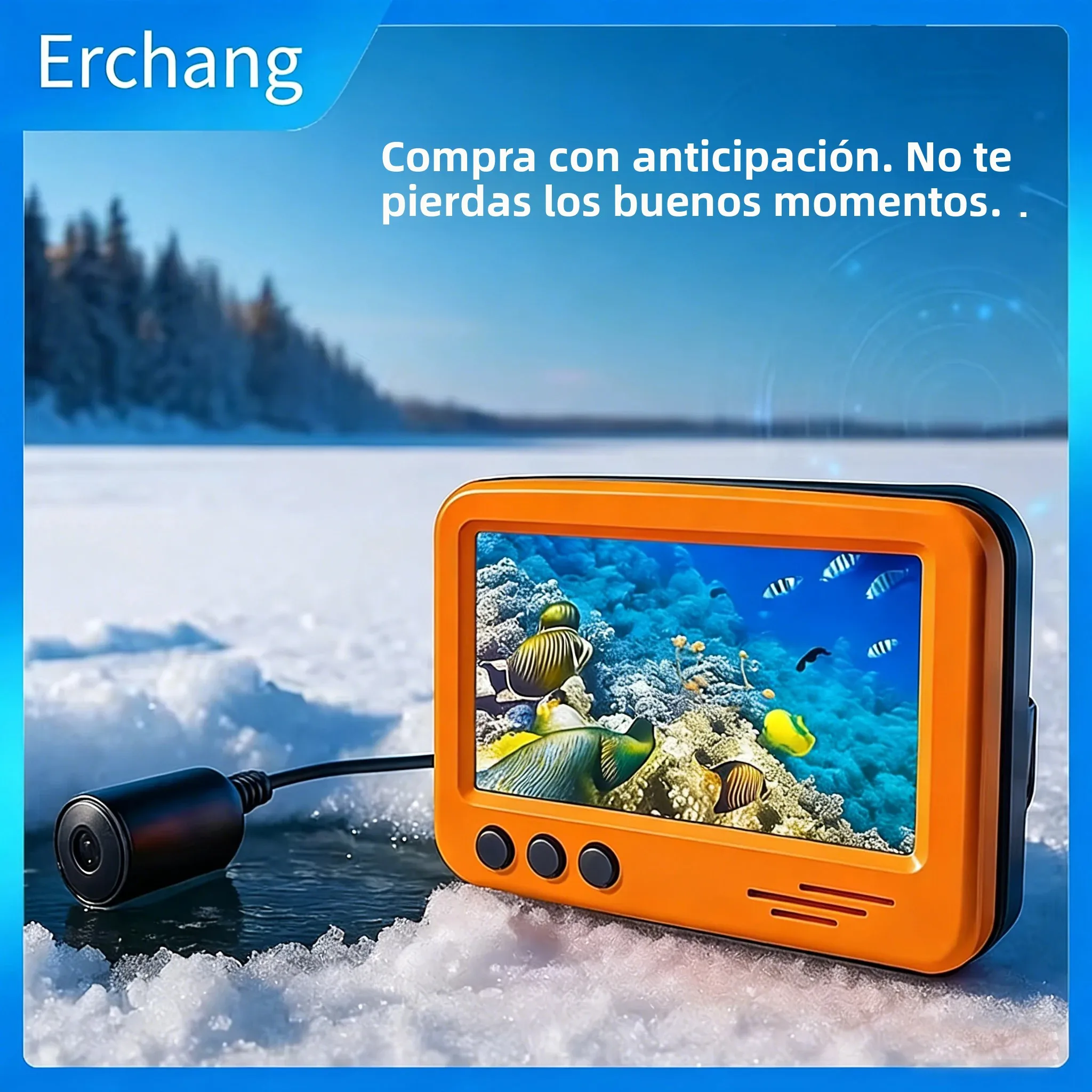 Cámara subacuática Erchang infrarroja portátil resistente al agua