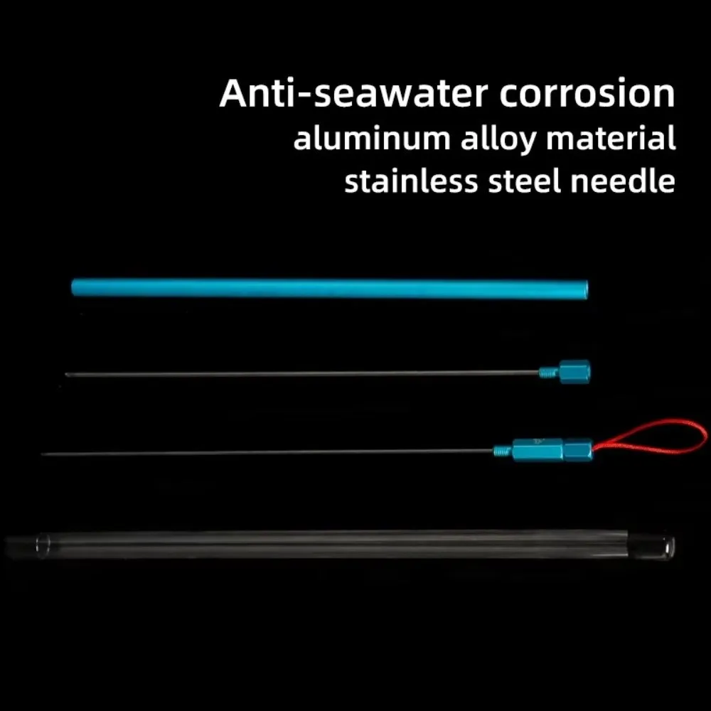 Herramienta de aguja hueca con ventilación de aluminio para pesca