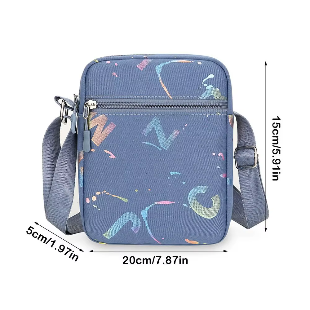 Bolso bandolera de tela Oxford con varios tonos disponibles
