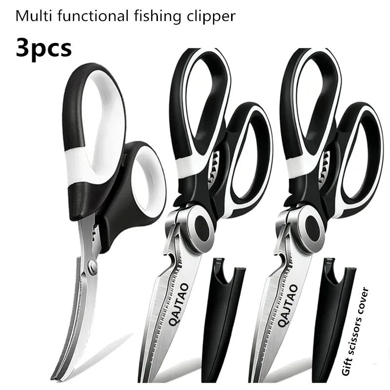 Tijeras de pesca multifuncionales de acero inoxidable para hilo PE - imagen 4