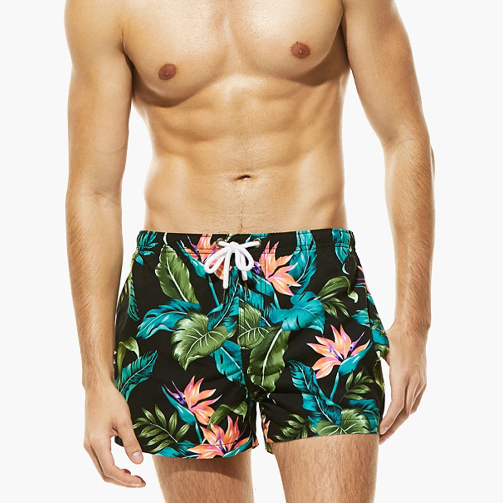 Pantalones cortos de baño deportivos de malla fina con cordón - imagen 5