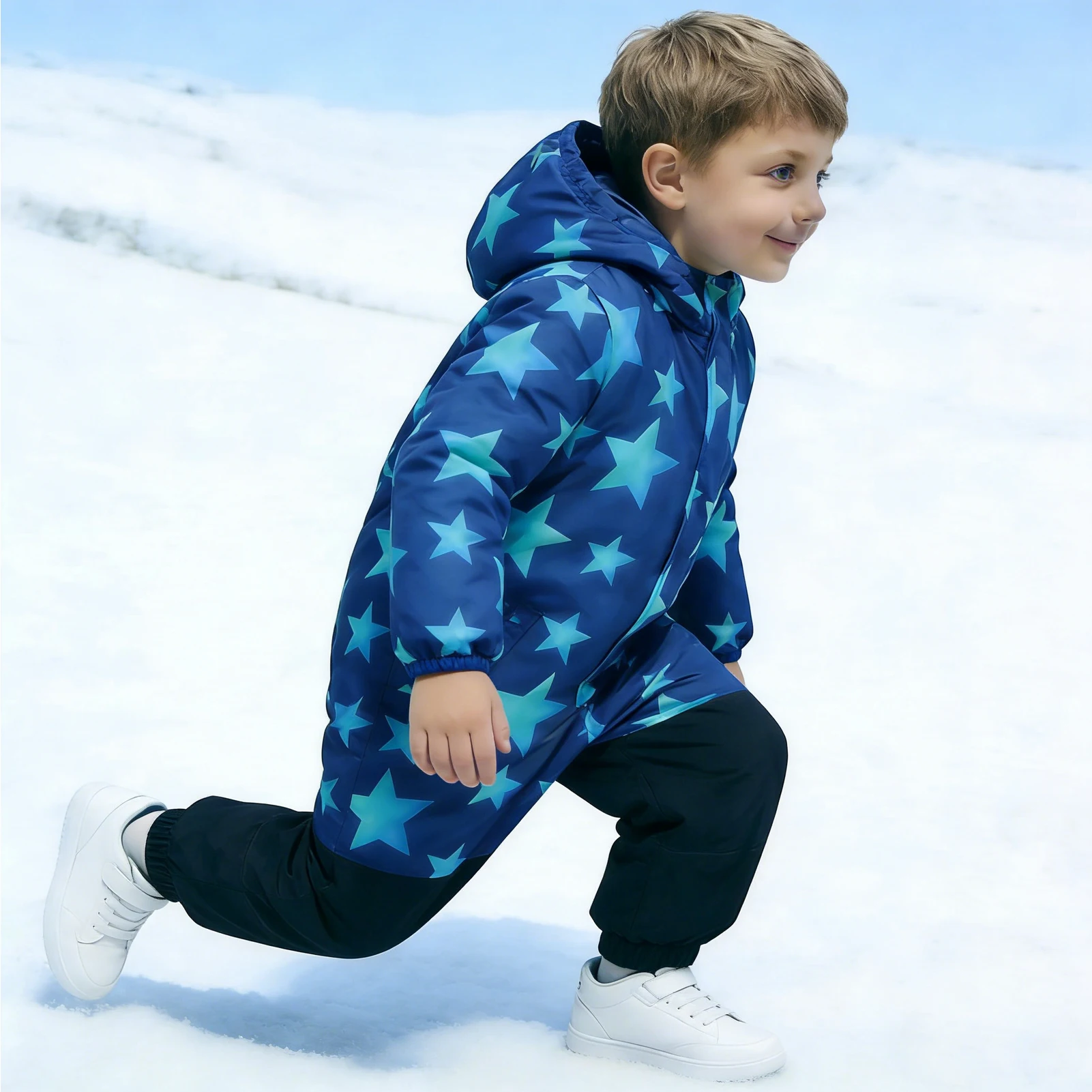 Mono de nieve infantil impermeable y cortavientos para esquí - imagen 2