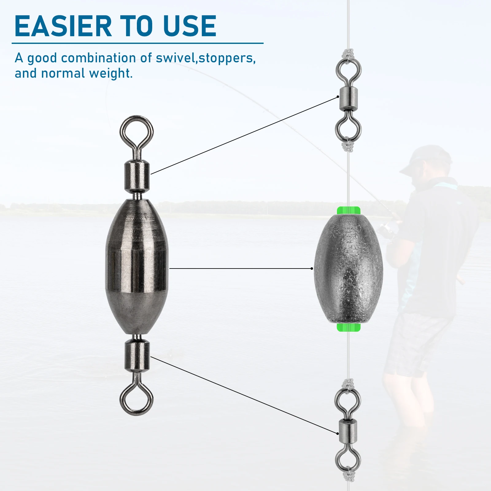 Set de plomos para variedad de pesca