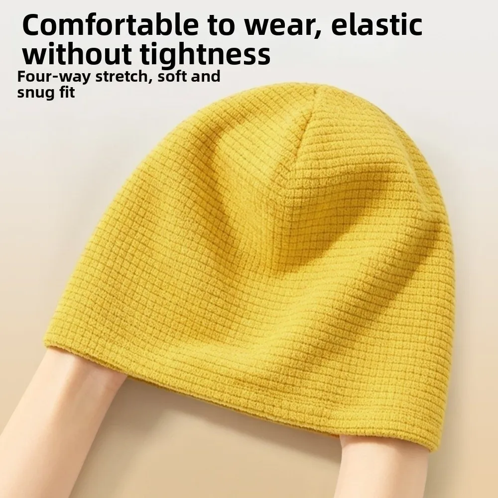 Gorro de Lana Waffle Transpirable y Cortaviento para Frío - imagen 3