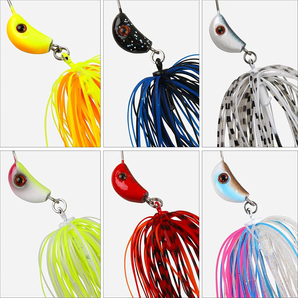 Cebos giratorios spinner con cuchillas dobles Colorado para lubina - imagen 5