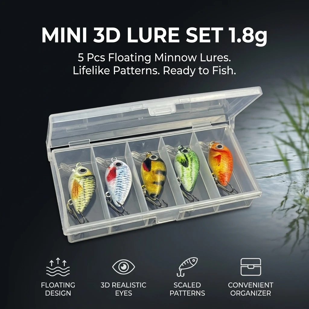 Señuelos flotantes ABS pintados 3D con doble anzuelo antienredos - imagen 5