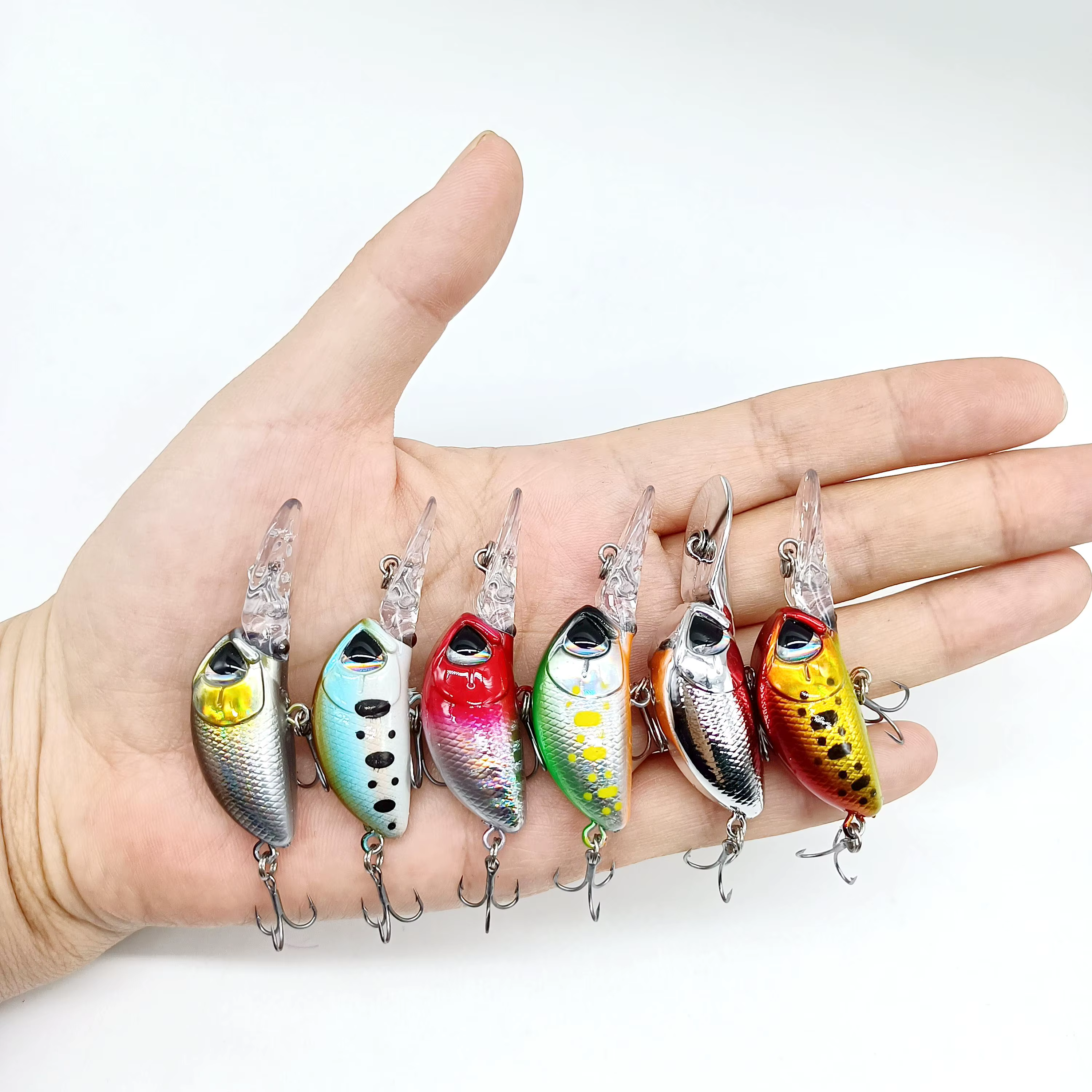 DUODUOYU Crankbait Minnow flotante para señuelos duros Wobbler - imagen 4