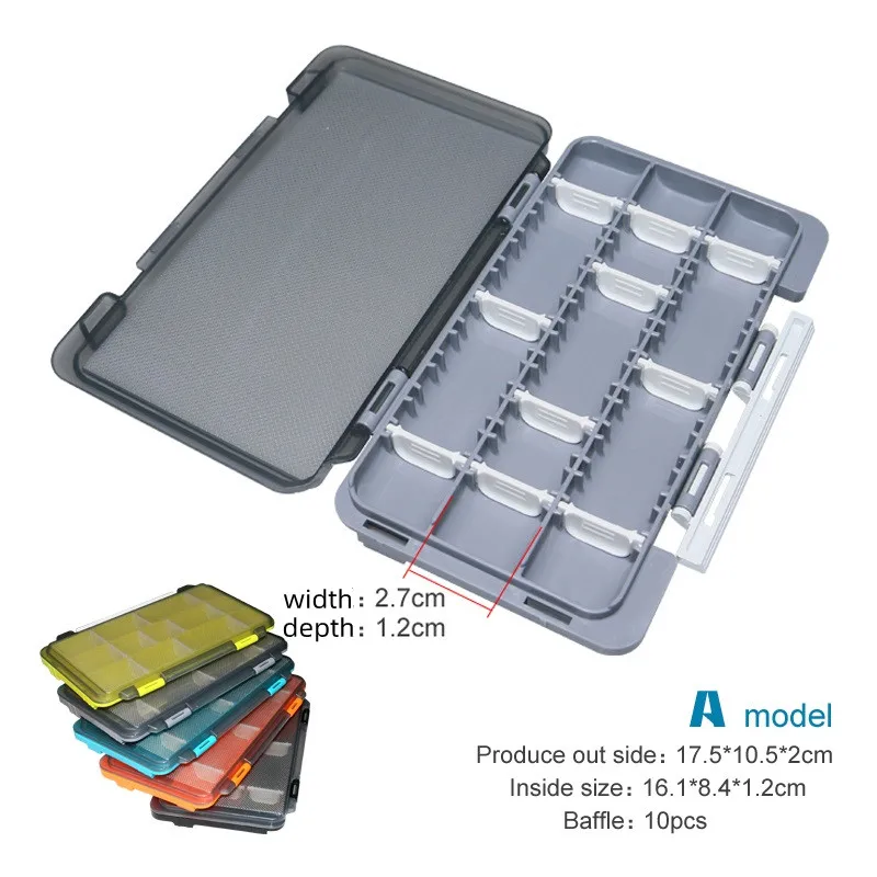 Caja portátil organizadora de pesca para señuelos, anzuelos y accesorios - imagen 4