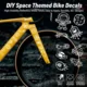 Pegatinas impermeables para bicicleta con gato astronauta decorativo - imagen 3