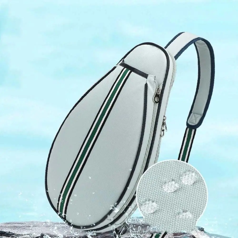 Bolsa para raqueta de tenis impermeable con cremallera y bandolera - imagen 2