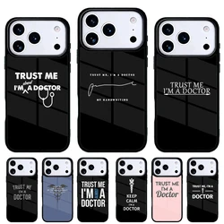 Funda iPhone Confíame, soy médico — Carcasa trasera compatible