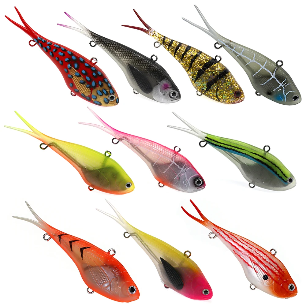 Señuelo vibrante de silicona 130 mm