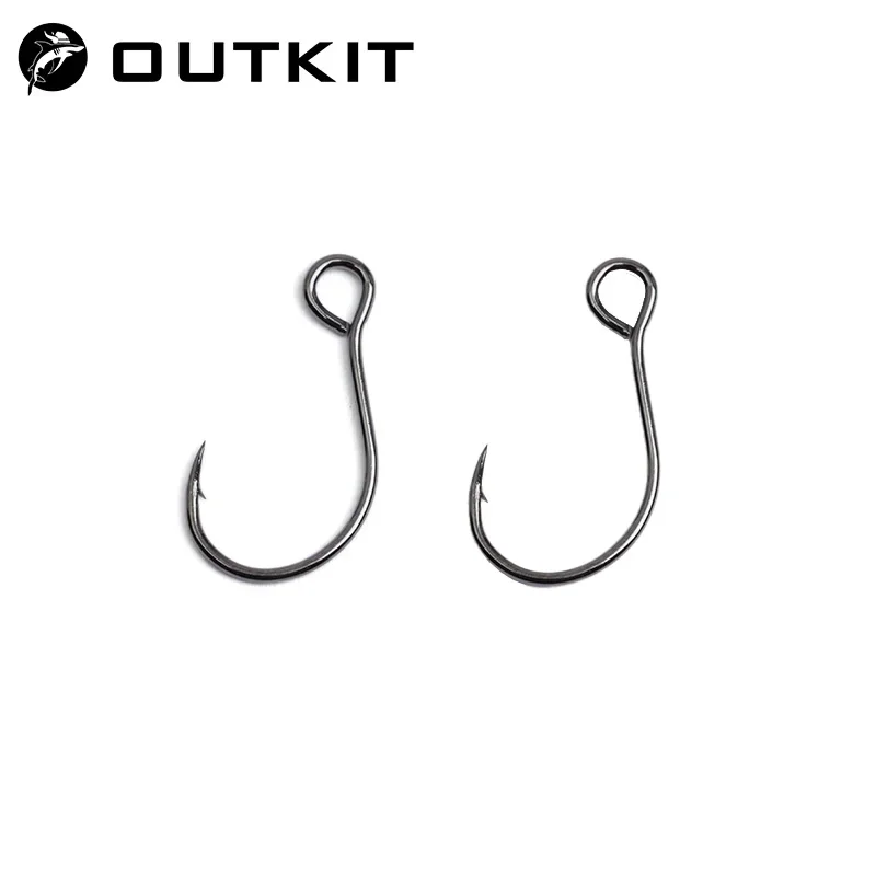 Anzuelos ORIGIN S55m en línea para señuelos de pesca – Ojo grande tamaño 6 a 12