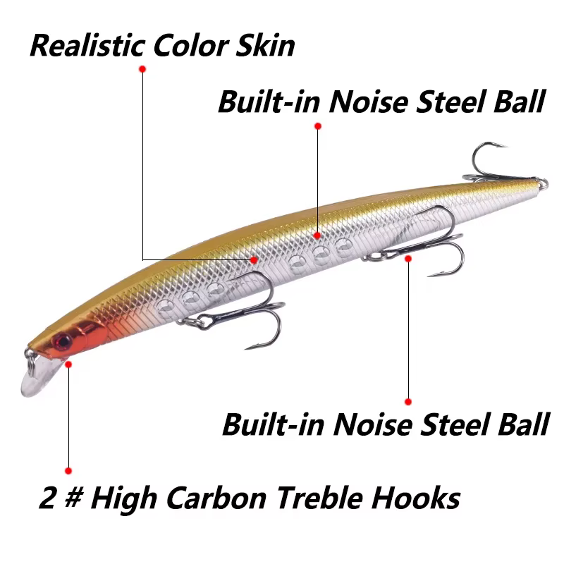Crankbait Wobbler para lucio – Señuelo con anzuelo eficaz - imagen 3