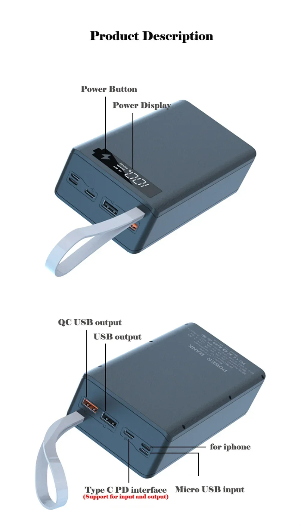 Carga por USB y diseño compacto