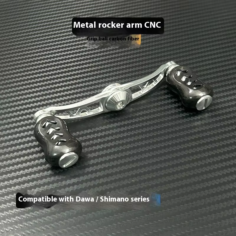 Carrete Baitcast modificado – Perilla fibra de carbono y balancín CNC - imagen 2