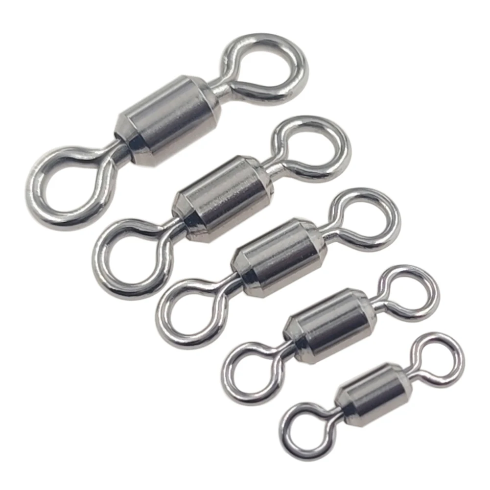 Giratorios rodantes fuertes para pesca en agua salada inoxidable 304