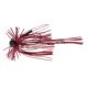 Jig head lubina con falda larga de silicona y anzuelos