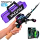 Yacuyu cañas telescópicas para pesca en el mar con carrete baitcasting